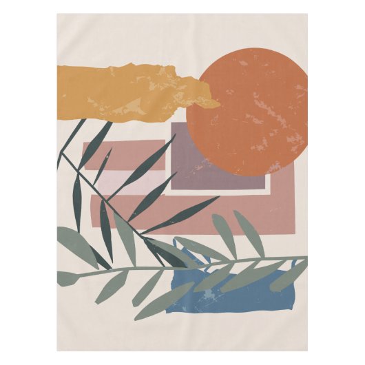 Verweerde vormen en stelen tafelkleed (Voorkant)