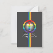 verwelkomend christendom congregatie notitiekaartje (Achterkant)