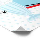 Verwelkomingsbord voor 1950s Sock Hop-verjaardagsf Poster (Hoek)