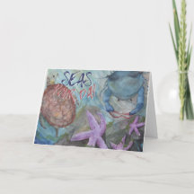 Verwen je dag Elke gelegenheid waterverf zeekaart