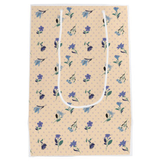 Verwen Pastel Bloesems Cadeaupapier Medium Cadeauzakje