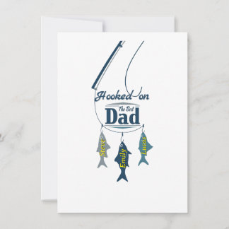 Verwend aan de Beste Papa | Gepersonaliseerde Viss Kaart