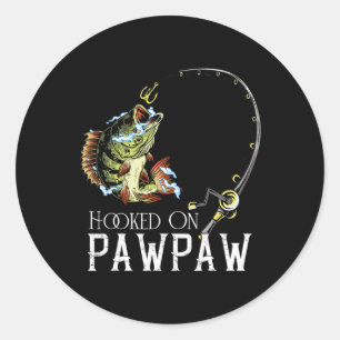 Verwend aan het grappig vissen van Pawpaw zijn Ronde Sticker