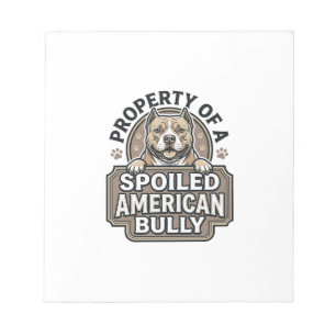 Verwende Amerikaanse Bully Vintage Gravure Design_ Notitieblok