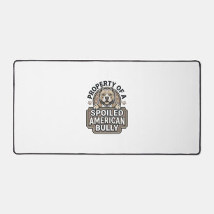 Verwende Amerikaanse Bully Vintage Gravure Ontwerp Bureaumat