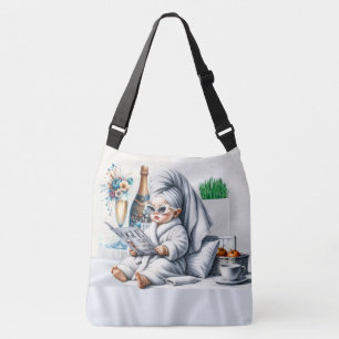 Verwende Dame van Vrije Tijd - Zie Achterkant - Crossbody Tas