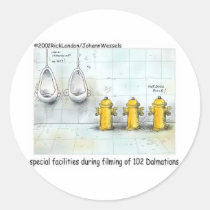 Verwende Hondenbadkamers Grappige Cadeaus & T-shir Ronde Sticker