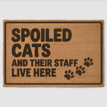 verwende katten en hun personeel wonen hier - grap