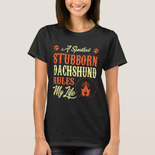 verwende koppige teckel regeert mijn leven t-shirt