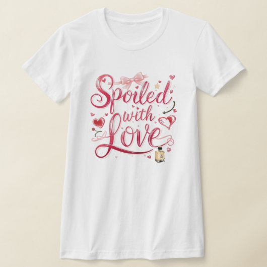 "Verwende met Liefde" Romantische Quote T-shirt (Laagn)