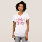 "Verwende met Liefde" Romantische Quote T-shirt (Voorkant volledig)