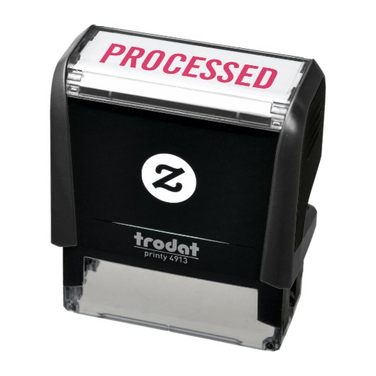 Verwerkte Kantoor Documenten Zakelijk Zelfinktende Stempel (Product)