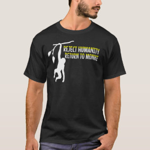 Verwerp de Humanitaire Terugkeer naar Monke Meme M T-shirt