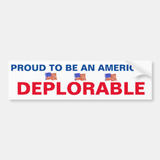 Verwerpelijke Amerikaanse trots Bumpersticker