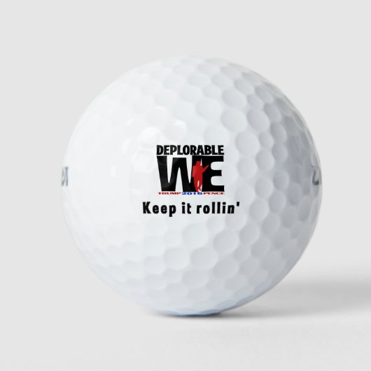 Verwerpelijke we aanmoedigen golfers golfballen (Voorkant)