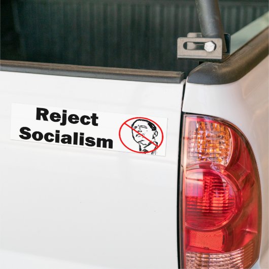 Verwerping socialisme Bumpersticker (Op Truck)