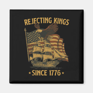 Verwerpt koningen sinds 1776 Byld Eagle Patriotic  Magneet
