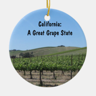 Verwerving: Schilderachtig Paso Robles Vineyard Keramisch Ornament