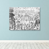 Verwerving van een bruid naar huis canvas afdruk (Insitu (Houten vloer))