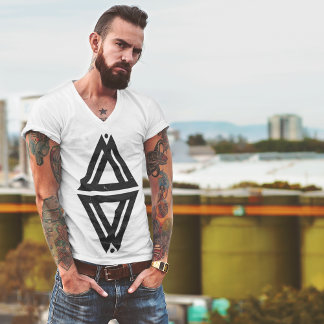 Verweven driehoek t-shirt