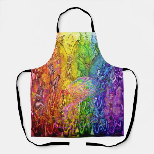 Verweven Magische Regenboog Schort (Voorkant)