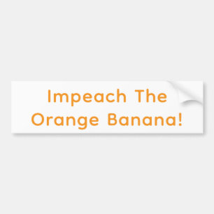 Verwijder de Oranje Banaan Hankamer Artjunkhaus Fu Bumpersticker