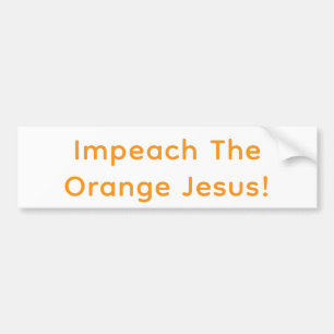 Verwijder de oranje Jezus! Hankamer Artjunkhaus Fu Bumpersticker
