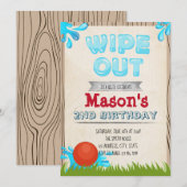 Verwijder de uitnodiging voor verjaardagsfeestjes (Voorkant / Achterkant)