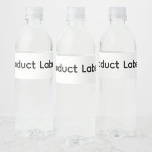 Verwijder deze tekst en voeg eigen ontwerp toe waterfles etiket