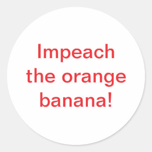 Verwijder Orange Banana Hankamer Artjunkhaus Strip Ronde Sticker
