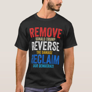 Verwijder Reverse Reclaim Hands Off Protest Anti T T-shirt