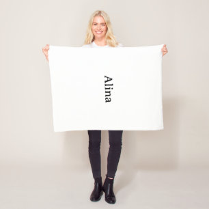 verwijder tekst en voeg eigen ontwerp toe 76 x 102 fleece deken