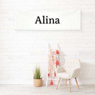 verwijder tekst voeg eigen ontwerp toe 2.5' x 8' B Spandoek