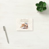 Verwijderbare Custom Bookplate Pad Cat Post-it® Notes (Kantoor)