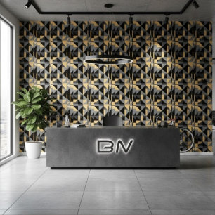 Verwijderbare Geometrische Behang Moderne Art Deco