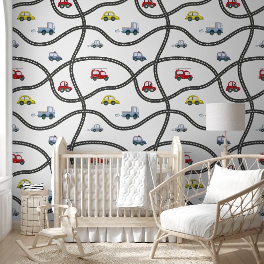 Verwijderbare sticker auto jongens babykamer behang (Kinderen)