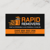 Verwijdering en vervoer van afval visitekaartje (Voorkant)