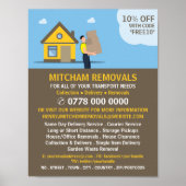 Verwijdering Man huis ontwerp, verwijdering bedrij Poster (Voorkant)