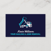 Verwijdering van dump-truckrommel visitekaartje (Voorkant)