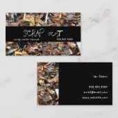 Verwijdering van metalen ritssluiting Recycling Visitekaartje (Voorkant / Achterkant)