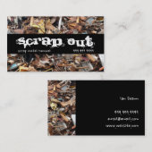 Verwijdering van metalen ritssluiting Recycling Visitekaartje (Voorkant / Achterkant)