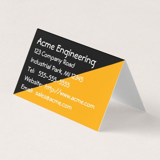 Verwijdering van ontwerp van Black and Gold Engine Visitekaartjes (Voorkant)