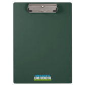 Verwijdering van rommel en afvaltransport klembord (Voorkant)