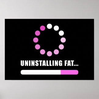 Verwijdering van vet: fitness door wattenverlies b poster