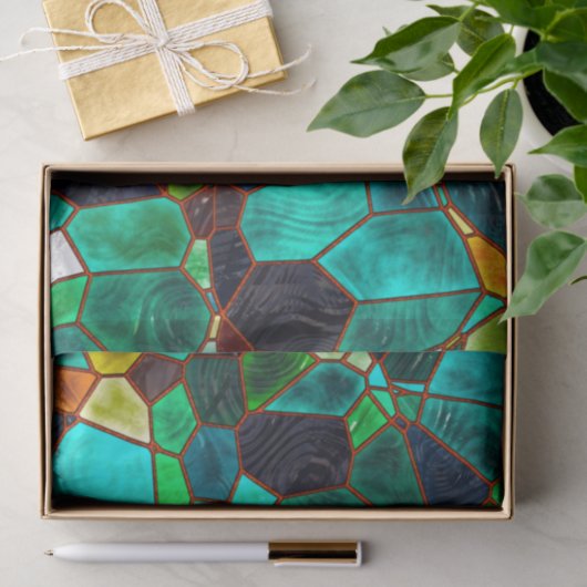 Verwijdering van zeeglazen tissuepapier (Geschenk)