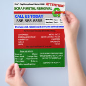 Verwijderingsbrochure voor metalen flyer (Hand)