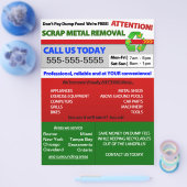 Verwijderingsbrochure voor metalen flyer (Enkel)