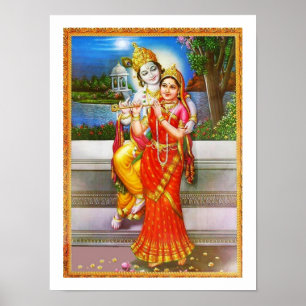 Verwijding aan Radha Krishna Poster