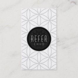 verwijs een vriend heilige meetkunde aanbevelingskaartje