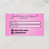 Verwijs een vriend Kaart Visitekaartje (Achterkant)